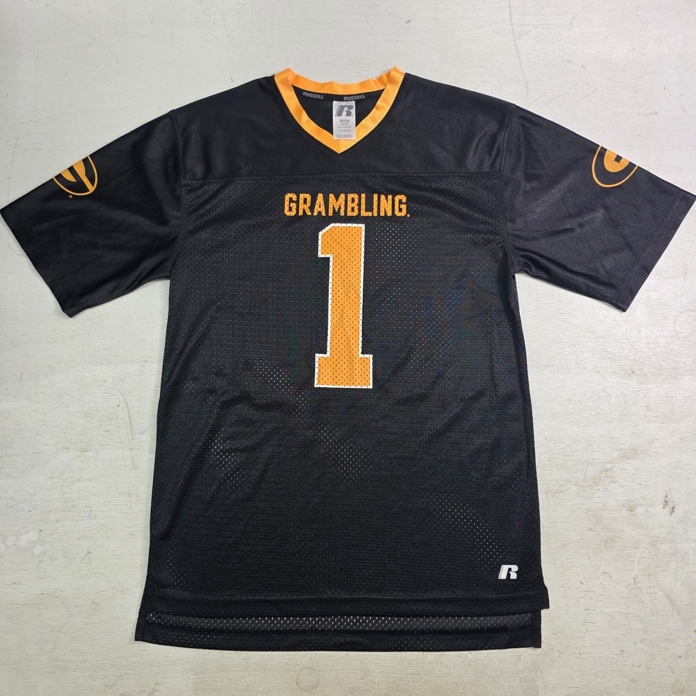 Grambling State Tigers NCAA #1 Mesh Football Jersey Russell Athletic Men's Sz S